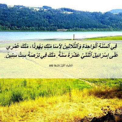 Picture 06 - اَلْمُلُوكِ ٱلْأَوَّلُ 16:23 AVD - فِي ٱلسَّنَةِ - Bible Verse Picture