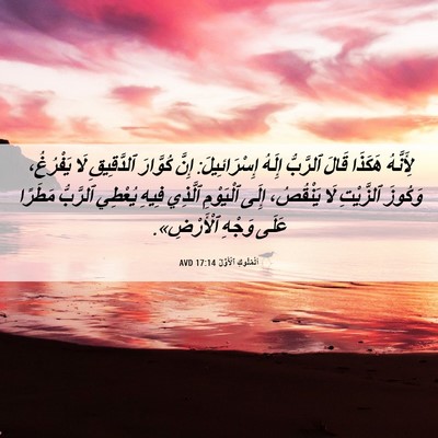 Picture 06 - اَلْمُلُوكِ ٱلْأَوَّلُ 17:14 AVD - لِأَنَّهُ هَكَذَا قَالَ - Bible Verse Picture