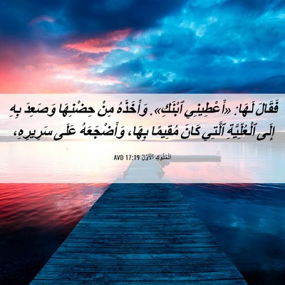 Picture 06 - اَلْمُلُوكِ ٱلْأَوَّلُ 17:19 AVD - فَقَالَ لَهَا: «أَعْطِينِي - Bible Verse Picture