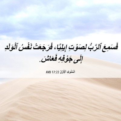 Picture 06 - اَلْمُلُوكِ ٱلْأَوَّلُ 17:22 AVD - فَسَمِعَ ٱلرَّبُّ - Bible Verse Picture