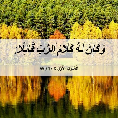 Picture 06 - اَلْمُلُوكِ ٱلْأَوَّلُ 17:8 AVD - وَكَانَ لَهُ كَلَامُ - Bible Verse Picture