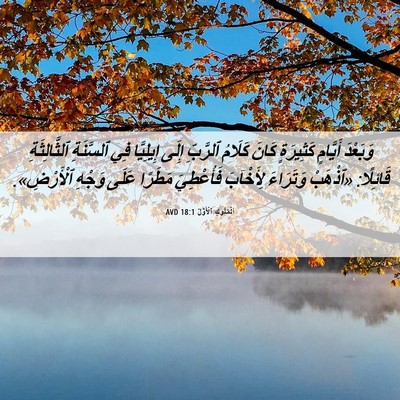 Picture 06 - اَلْمُلُوكِ ٱلْأَوَّلُ 18:1 AVD - وَبَعْدَ أَيَّامٍ - Bible Verse Picture