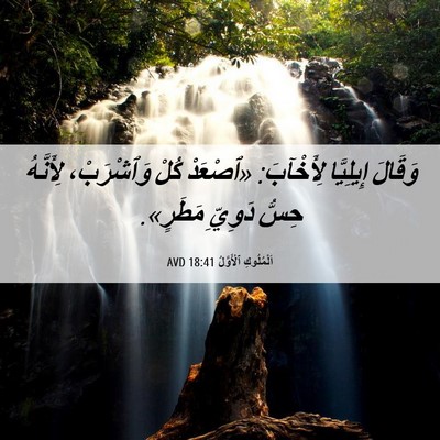 Picture 06 - اَلْمُلُوكِ ٱلْأَوَّلُ 18:41 AVD - وَقَالَ إِيلِيَّا - Bible Verse Picture