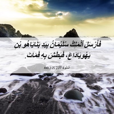 Picture 06 - اَلْمُلُوكِ ٱلْأَوَّلُ 2:25 AVD - فَأَرْسَلَ ٱلْمَلِكُ - Bible Verse Picture