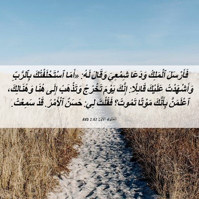 Picture 06 - اَلْمُلُوكِ ٱلْأَوَّلُ 2:42 AVD - فَأَرْسَلَ ٱلْمَلِكُ - Bible Verse Picture