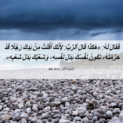 Picture 06 - اَلْمُلُوكِ ٱلْأَوَّلُ 20:42 AVD - فَقَالَ لَهُ: «هَكَذَا - Bible Verse Picture