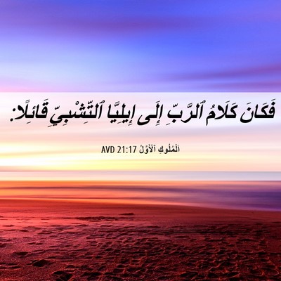 Picture 06 - اَلْمُلُوكِ ٱلْأَوَّلُ 21:17 AVD - فَكَانَ كَلَامُ ٱلرَّبِّ - Bible Verse Picture