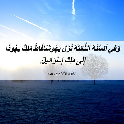 Picture 06 - اَلْمُلُوكِ ٱلْأَوَّلُ 22:2 AVD - وَفِي ٱلسَّنَةِ - Bible Verse Picture