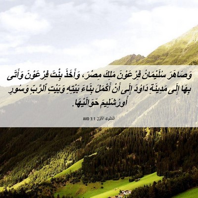 Picture 06 - اَلْمُلُوكِ ٱلْأَوَّلُ 3:1 AVD - وَصَاهَرَ سُلَيْمَانُ - Bible Verse Picture