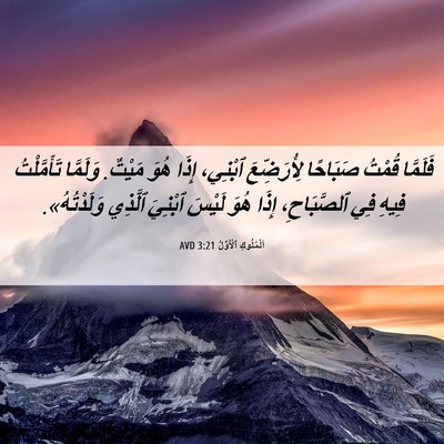 Picture 06 - اَلْمُلُوكِ ٱلْأَوَّلُ 3:21 AVD - فَلَمَّا قُمْتُ صَبَاحًا - Bible Verse Picture