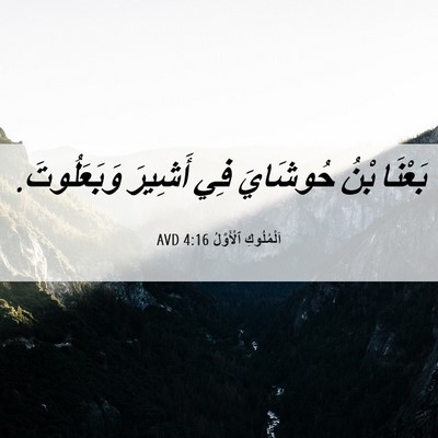 Picture 06 - اَلْمُلُوكِ ٱلْأَوَّلُ 4:16 AVD - بَعْنَا بْنُ حُوشَايَ فِي - Bible Verse Picture