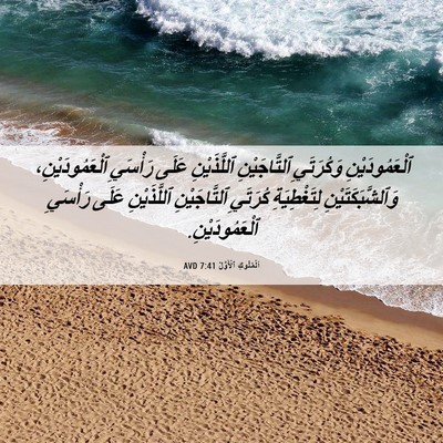 Picture 06 - اَلْمُلُوكِ ٱلْأَوَّلُ 7:41 AVD - ٱلْعَمُودَيْنِ وَكُرَتَيِ - Bible Verse Picture