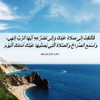 Picture 06 - اَلْمُلُوكِ ٱلْأَوَّلُ 8:28 AVD - فَٱلْتَفِتْ إِلَى صَلَاةِ - Bible Verse Picture