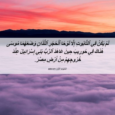 Picture 06 - اَلْمُلُوكِ ٱلْأَوَّلُ 8:9 AVD - لَمْ يَكُنْ فِي - Bible Verse Picture