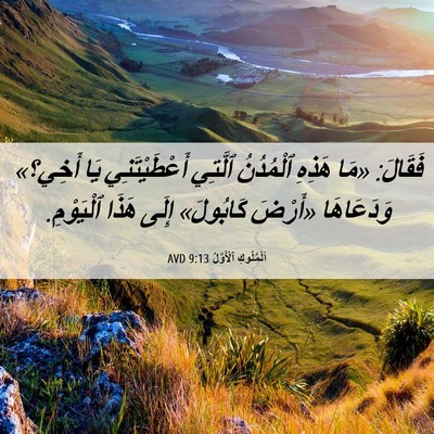 Picture 06 - اَلْمُلُوكِ ٱلْأَوَّلُ 9:13 AVD - فَقَالَ: «مَا هَذِهِ - Bible Verse Picture