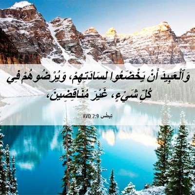 Picture 06 - تِيطُس 2:9 AVD - وَٱلْعَبِيدَ أَنْ - Bible Verse Picture