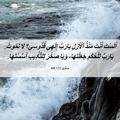 Picture 06 - حَبَقُّوق 1:12 AVD - أَلَسْتَ أَنْتَ مُنْذُ - Bible Verse Picture