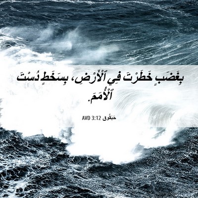 Picture 06 - حَبَقُّوق 3:12 AVD - بِغَضَبٍ خَطَرْتَ فِي - Bible Verse Picture