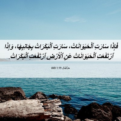 Picture 06 - حِزْقِيَال 1:19 AVD - فَإِذَا سَارَتِ - Bible Verse Picture