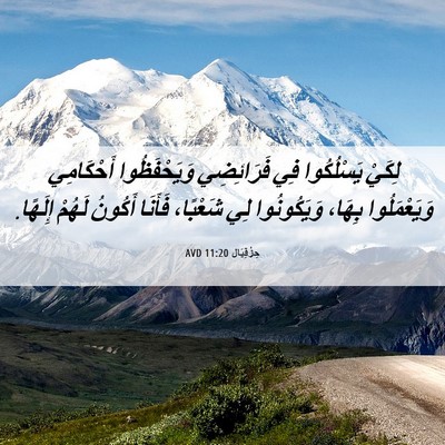 Picture 06 - حِزْقِيَال 11:20 AVD - لِكَيْ يَسْلُكُوا فِي - Bible Verse Picture