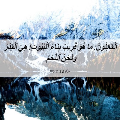Picture 06 - حِزْقِيَال 11:3 AVD - اَلْقَائِلُونَ: مَا هُوَ - Bible Verse Picture