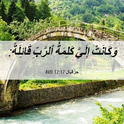 Picture 06 - حِزْقِيَال 12:17 AVD - وَكَانَتْ إِلَيَّ - Bible Verse Picture