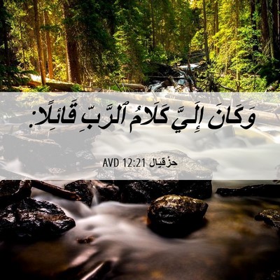 Picture 06 - حِزْقِيَال 12:21 AVD - وَكَانَ إِلَيَّ كَلَامُ - Bible Verse Picture