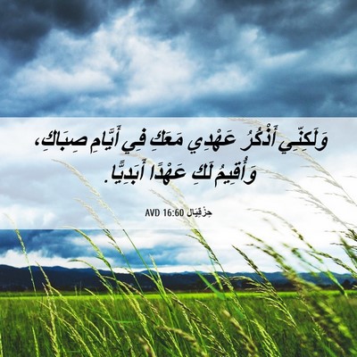 Picture 06 - حِزْقِيَال 16:60 AVD - وَلَكِنِّي أَذْكُرُ - Bible Verse Picture
