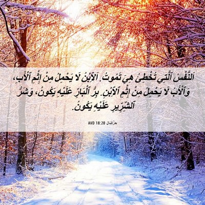 Picture 06 - حِزْقِيَال 18:20 AVD - اَلنَّفْسُ ٱلَّتِي - Bible Verse Picture