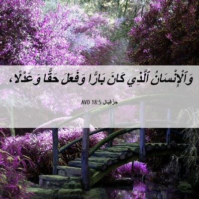 Picture 06 - حِزْقِيَال 18:5 AVD - وَٱلْإِنْسَانُ ٱلَّذِي - Bible Verse Picture