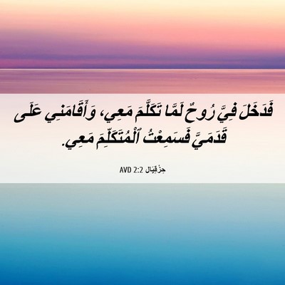 Picture 06 - حِزْقِيَال 2:2 AVD - فَدَخَلَ فِيَّ رُوحٌ - Bible Verse Picture