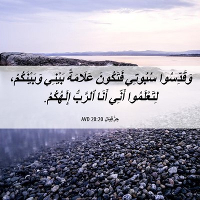 Picture 06 - حِزْقِيَال 20:20 AVD - وَقَدِّسُوا سُبُوتِي - Bible Verse Picture