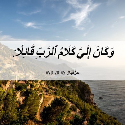 Picture 06 - حِزْقِيَال 20:45 AVD - وَكَانَ إِلَيَّ كَلَامُ - Bible Verse Picture
