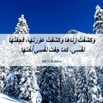 Picture 06 - حِزْقِيَال 23:18 AVD - وَكَشَفَتْ زِنَاهَا - Bible Verse Picture