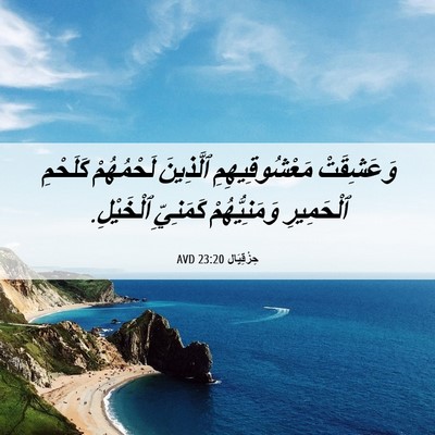 Picture 06 - حِزْقِيَال 23:20 AVD - وَعَشِقَتْ مَعْشُوقِيهِمِ - Bible Verse Picture