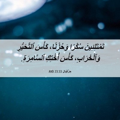 Picture 06 - حِزْقِيَال 23:33 AVD - تَمْتَلِئِينَ سُكْرًا - Bible Verse Picture