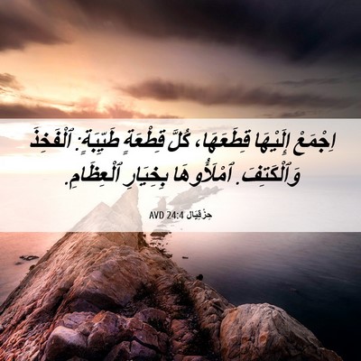 Picture 06 - حِزْقِيَال 24:4 AVD - اِجْمَعْ إِلَيْهَا - Bible Verse Picture