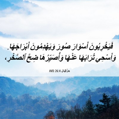 Picture 06 - حِزْقِيَال 26:4 AVD - فَيَخْرِبُونَ أَسْوَارَ - Bible Verse Picture