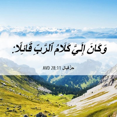 Picture 06 - حِزْقِيَال 28:11 AVD - وَكَانَ إِلَيَّ كَلَامُ - Bible Verse Picture