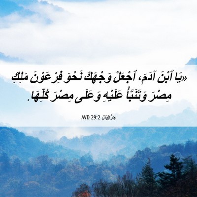 Picture 06 - حِزْقِيَال 29:2 AVD - «يَا ٱبْنَ آدَمَ، ٱجْعَلْ - Bible Verse Picture