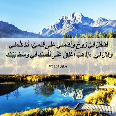 Picture 06 - حِزْقِيَال 3:24 AVD - فَدَخَلَ فِيَّ رُوحٌ - Bible Verse Picture
