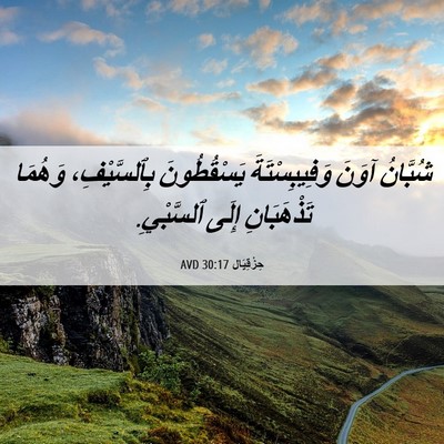 Picture 06 - حِزْقِيَال 30:17 AVD - شُبَّانُ آوَنَ - Bible Verse Picture