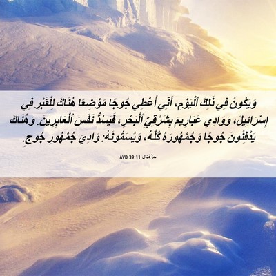 Picture 06 - حِزْقِيَال 39:11 AVD - وَيَكُونُ فِي ذَلِكَ - Bible Verse Picture