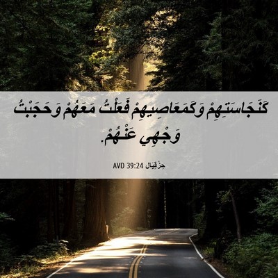 Picture 06 - حِزْقِيَال 39:24 AVD - كَنَجَاسَتِهِمْ - Bible Verse Picture