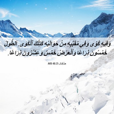 Picture 06 - حِزْقِيَال 40:25 AVD - وَفِيهِ كُوًى وَفِي - Bible Verse Picture