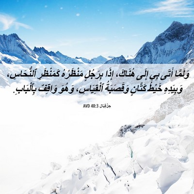 Picture 06 - حِزْقِيَال 40:3 AVD - وَلَمَّا أَتَى بِي إِلَى - Bible Verse Picture