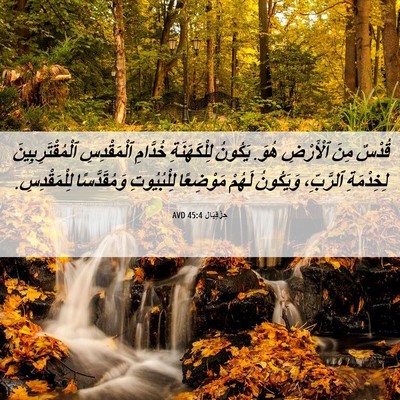 Picture 06 - حِزْقِيَال 45:4 AVD - قُدْسٌ مِنَ ٱلْأَرْضِ - Bible Verse Picture