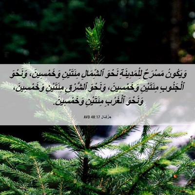 Picture 06 - حِزْقِيَال 48:17 AVD - وَيَكُونُ مَسْرَحٌ - Bible Verse Picture