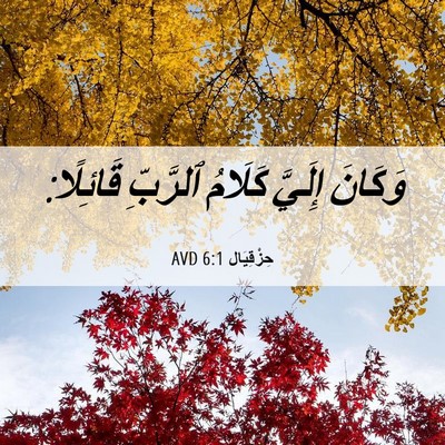 Picture 06 - حِزْقِيَال 6:1 AVD - وَكَانَ إِلَيَّ كَلَامُ - Bible Verse Picture