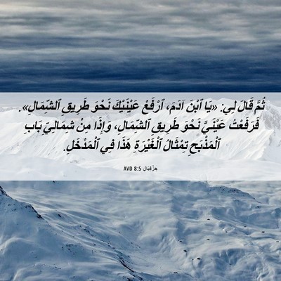 Picture 06 - حِزْقِيَال 8:5 AVD - ثُمَّ قَالَ لِي: «يَا ٱبْنَ - Bible Verse Picture
